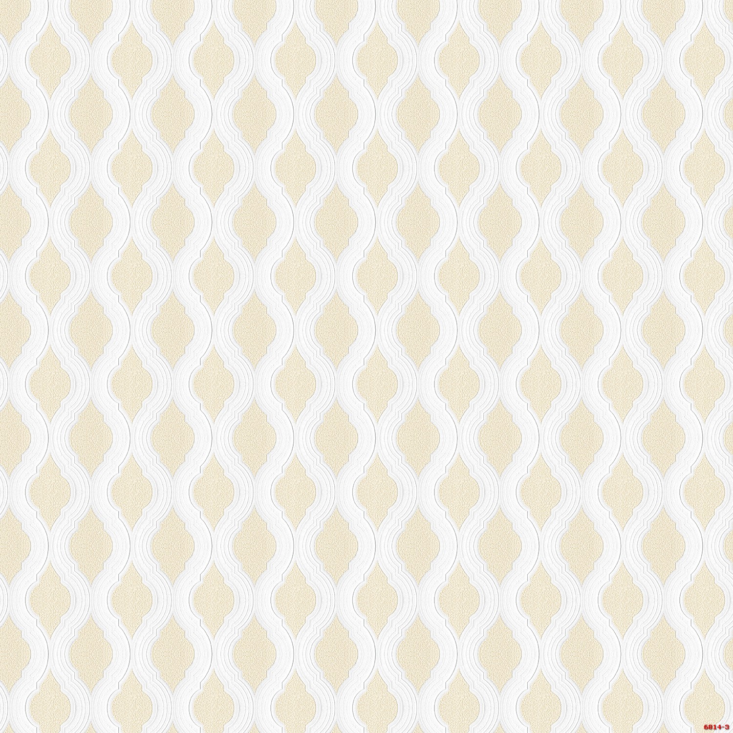 Giấy dán tường gợn sóng màu vàng Albany 6814-3